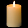 Luxe Collection Natural Glow 3 x 4 LED Cream Wax Candle - Image 2