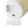 Luxe Collection Natural Glow 3 x 4 LED Cream Wax Candle - Image 3