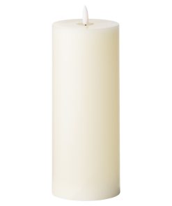Luxe Collection Natural Glow 3.5 x 9 LED Cream Wax Candle