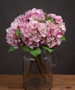 Shabby Pink Single Hydrangea