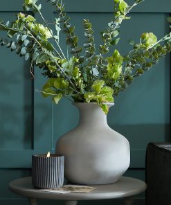 Darcy Squat Stone Vase
