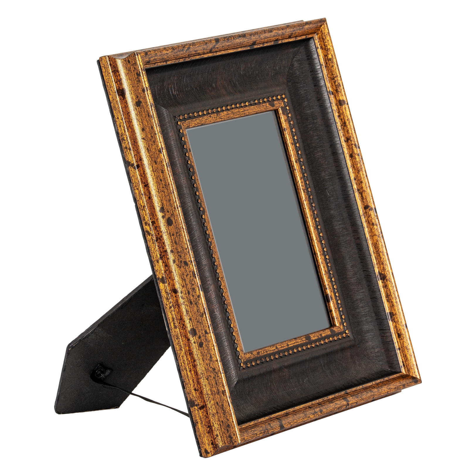 Black And Antique Gold Beaded 5X7 Photo Frame - Image 3