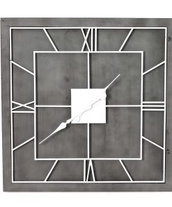 Williston Grey Square Wall Clock