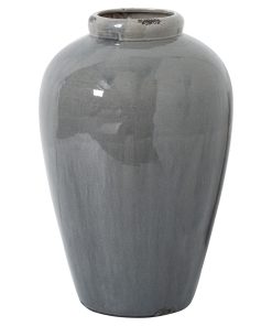 Garda Grey Glazed Tall Juniper Vase