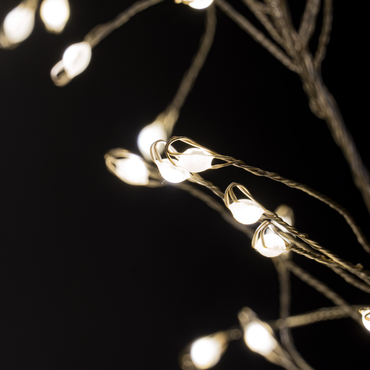 2.75m9ft Plug-In LED 8 Sequence Warm White Cluster String - Image 3