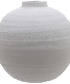 Tiber Matt White Ceramic Vase
