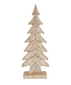 Carved Wood Large Christmas Tree
