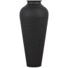Matt Black Hammered Vase With Lid - Image 3