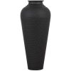 Matt Black Hammered Vase With Lid - Image 5