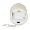 Luxe Collection Melt Effect 3x4 Taupe LED Wax Candle - Image 4