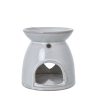 White Ceramic Heart Cut-Out Wax Melt Tealight Holder - Image 3