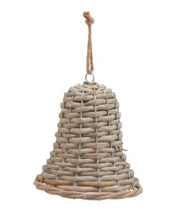 The Noel Collection Medium Wicker Bell Decoration