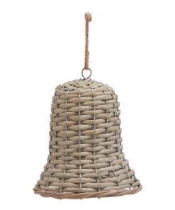 The Noel Collection Large Wicker Bell Decoration