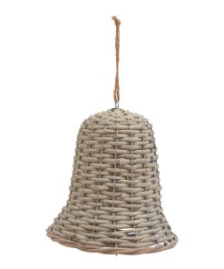 The Noel Collection Extra Large Wicker Bell Decoration