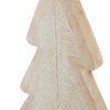 White Wash Collection Wooden Large Patterned Decorative Tree - Image 3