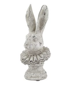 Stone Effect Ruffle Hare Ornament