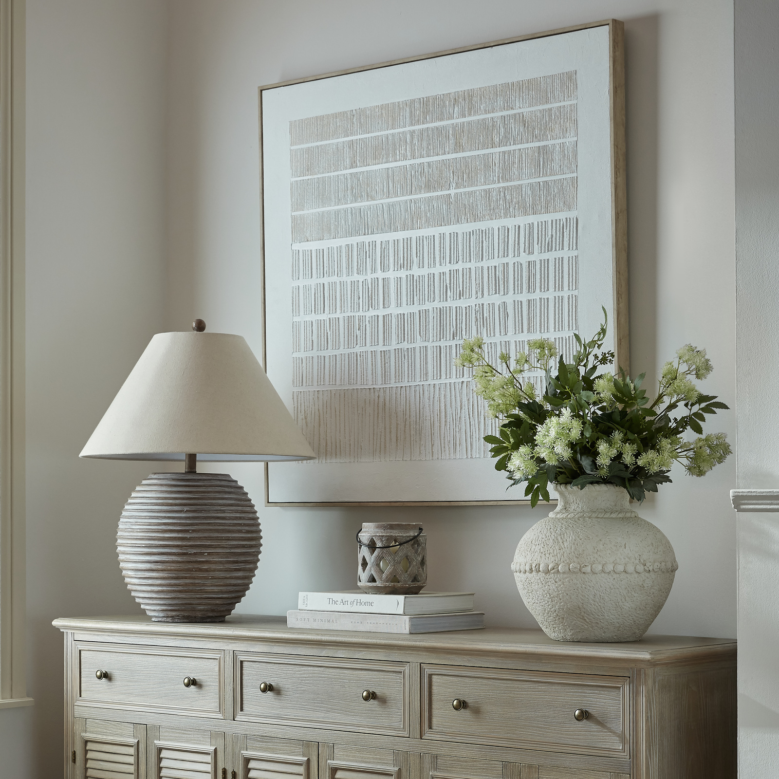 Saturn Table Lamp With Linen Shade - Image 3