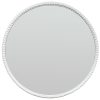 Washed Wood Framed Beaded Mirror