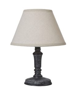 Palmyra Column Table Lamp With Linen Shade