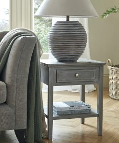 The Serene Collection One Drawer Side Table