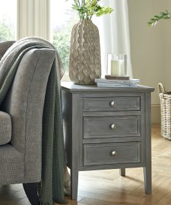 The Serene Collection Three Drawer Bedside Table