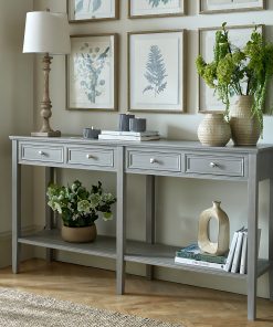 The Serene Collection Four Drawer Console Table