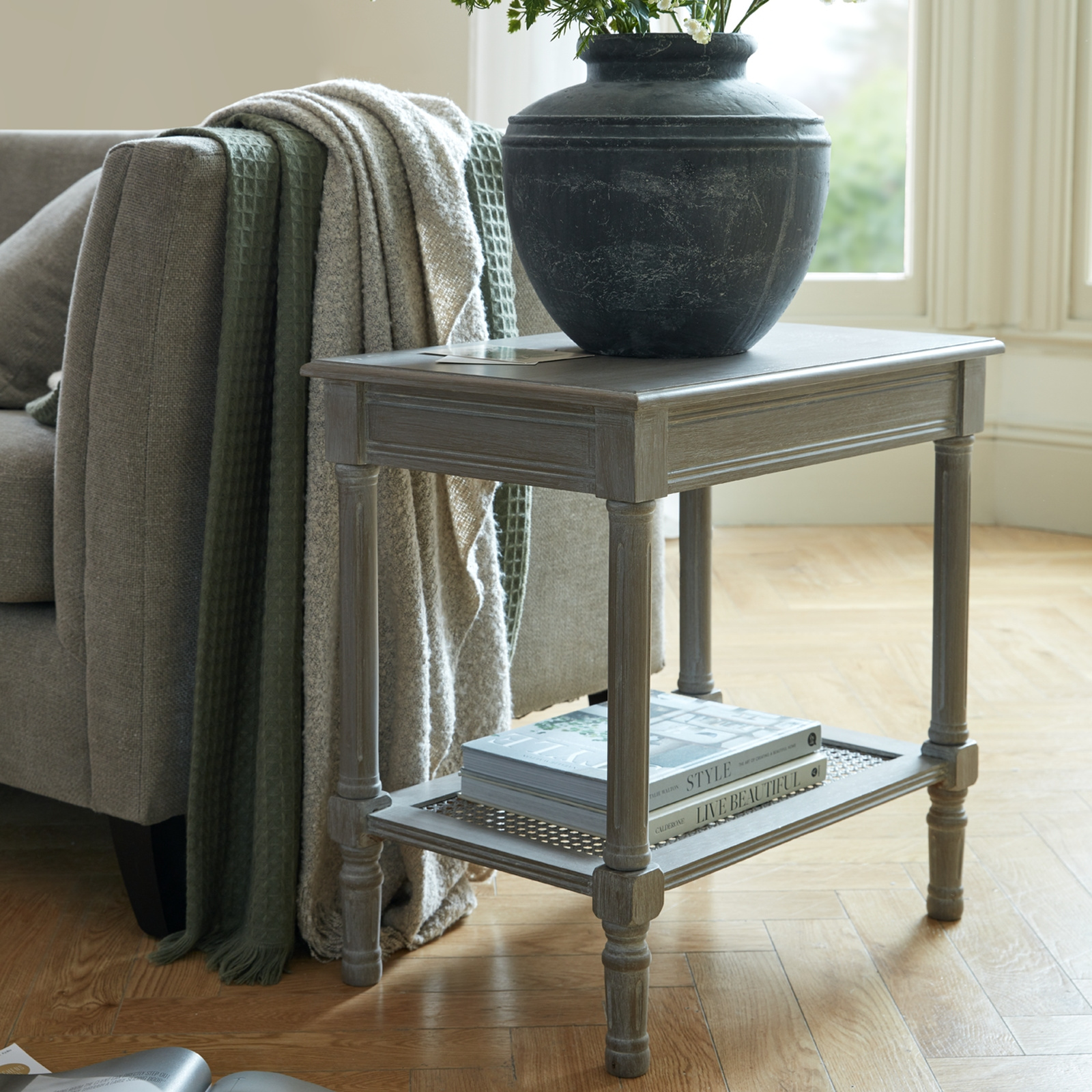 The Serene Rattan Collection Side Table