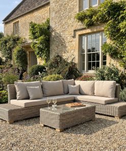 Capri Collection Outdoor Large Corner And Coffee Table Set