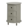 The Camden Collection 3 Drawer Round Side Table - Image 2
