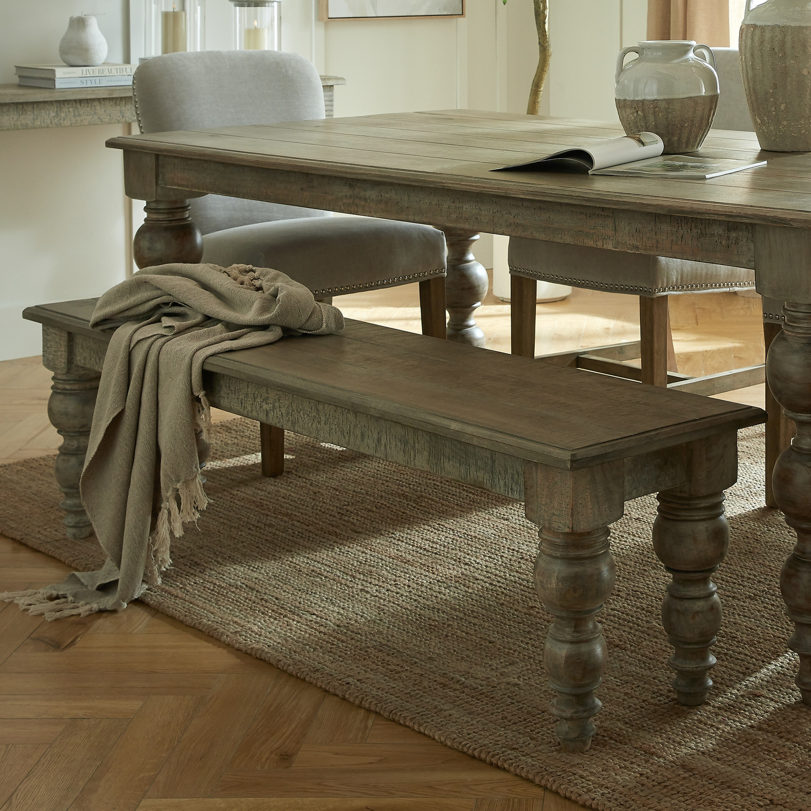 The Rutland Collection Rectangular Bench - Image 2