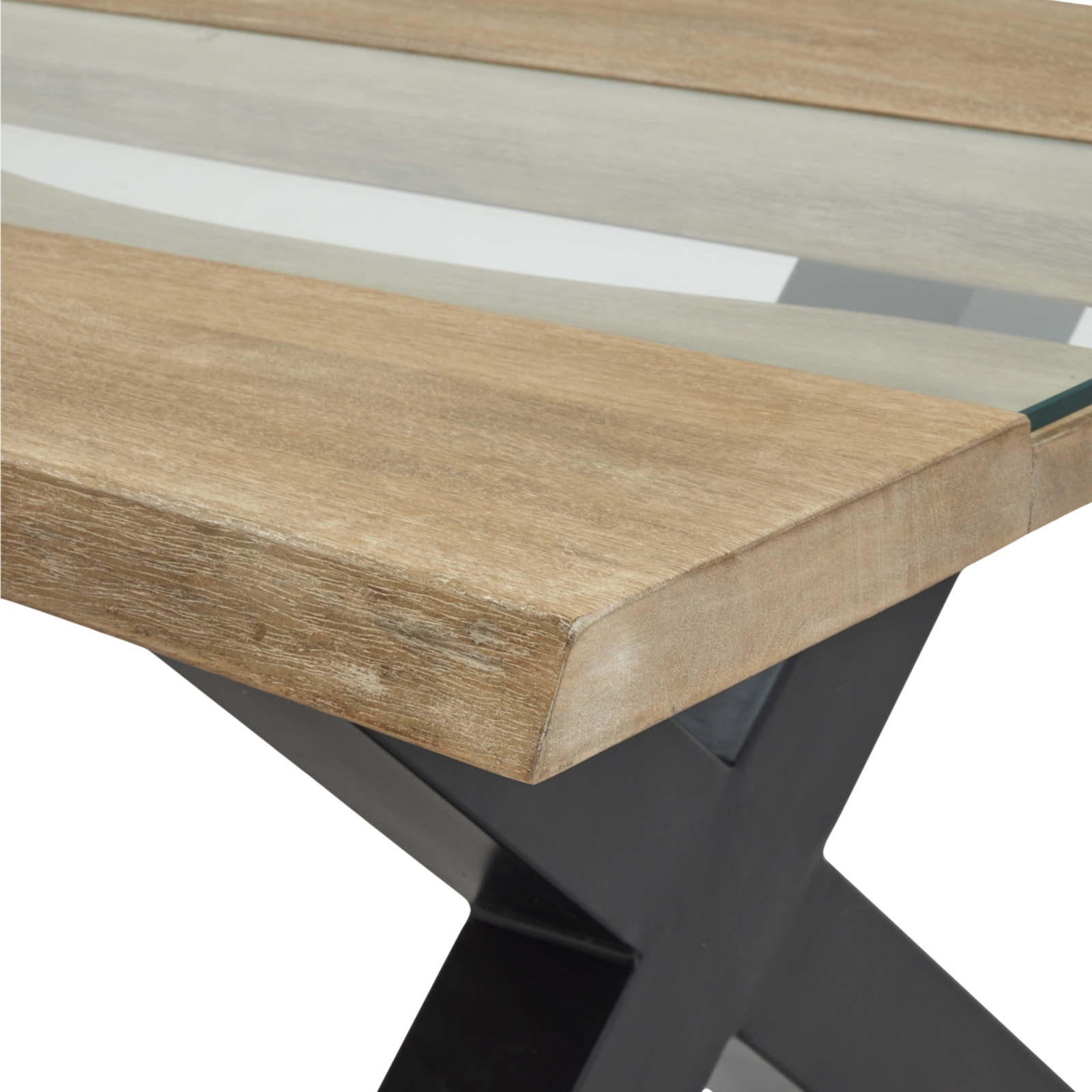 Live Edge Collection Light Acacia River Coffee Table - Image 3