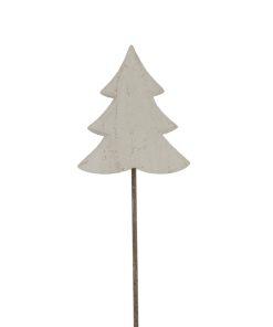 Whitewashed Rustic Tree On Stand