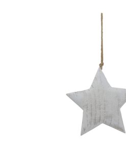 Large Whitewashed Rustic Hanging Star