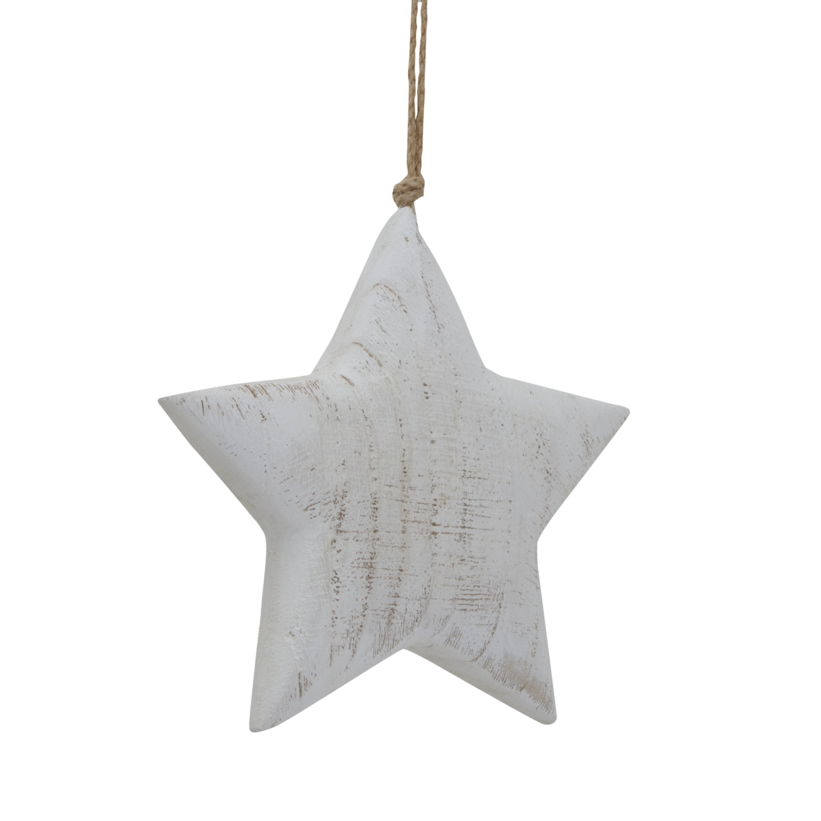 Large Whitewashed Rustic Hanging Star - Image 3