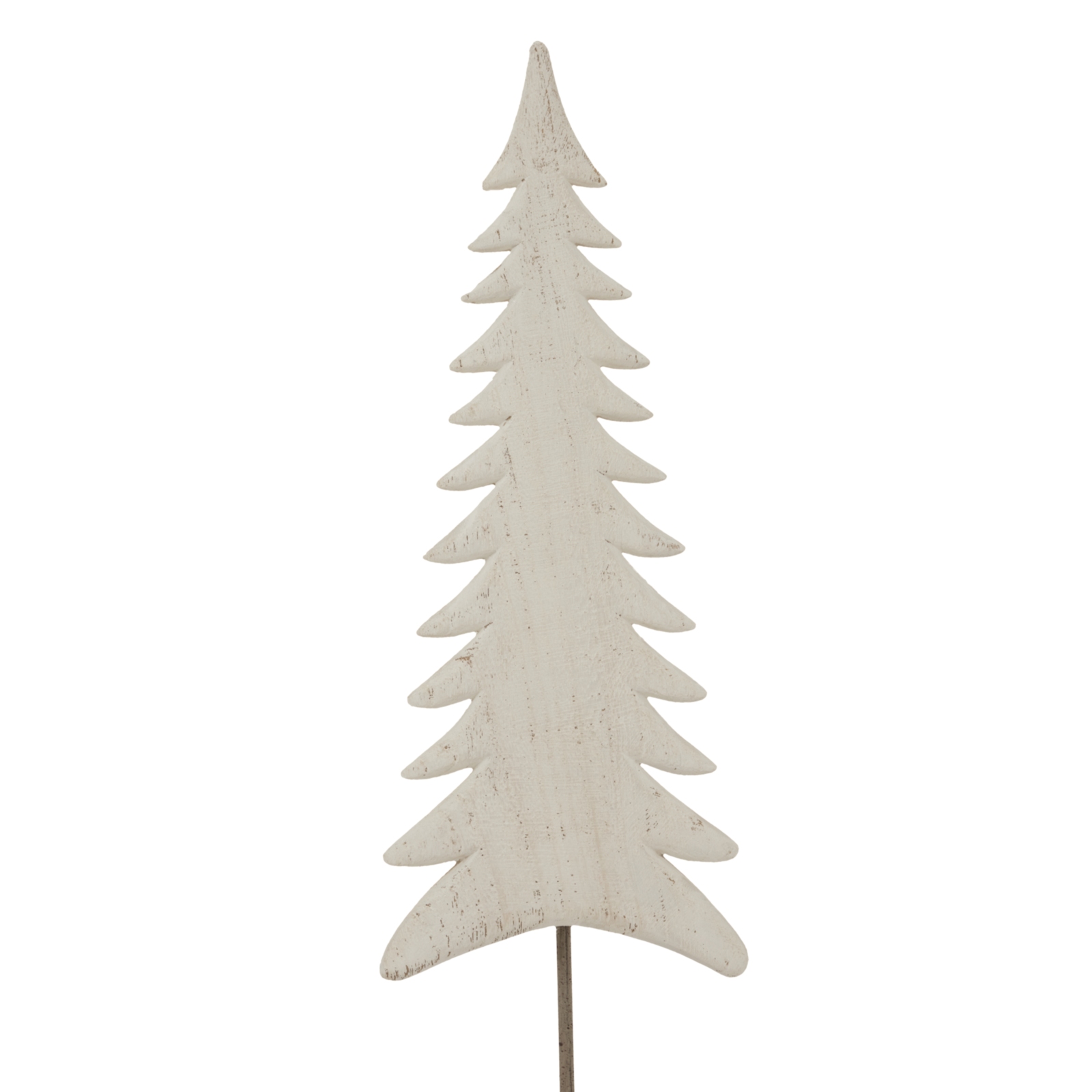 Large Whitewashed Tall Tree On Stand - Image 4