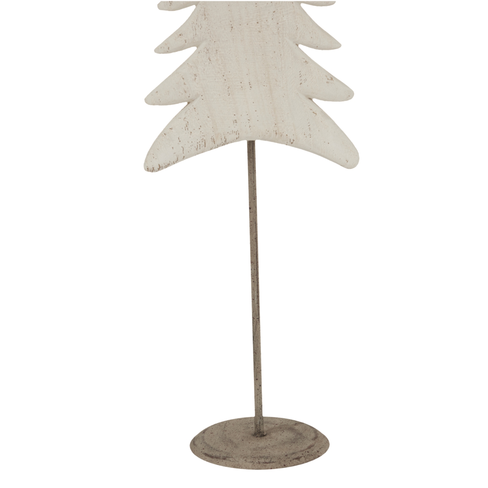 Large Whitewashed Tall Tree On Stand - Image 5