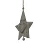 Large Rustic Hanging Santa Star - Image 2