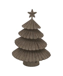 Rustic Metal Layered Tree With Star