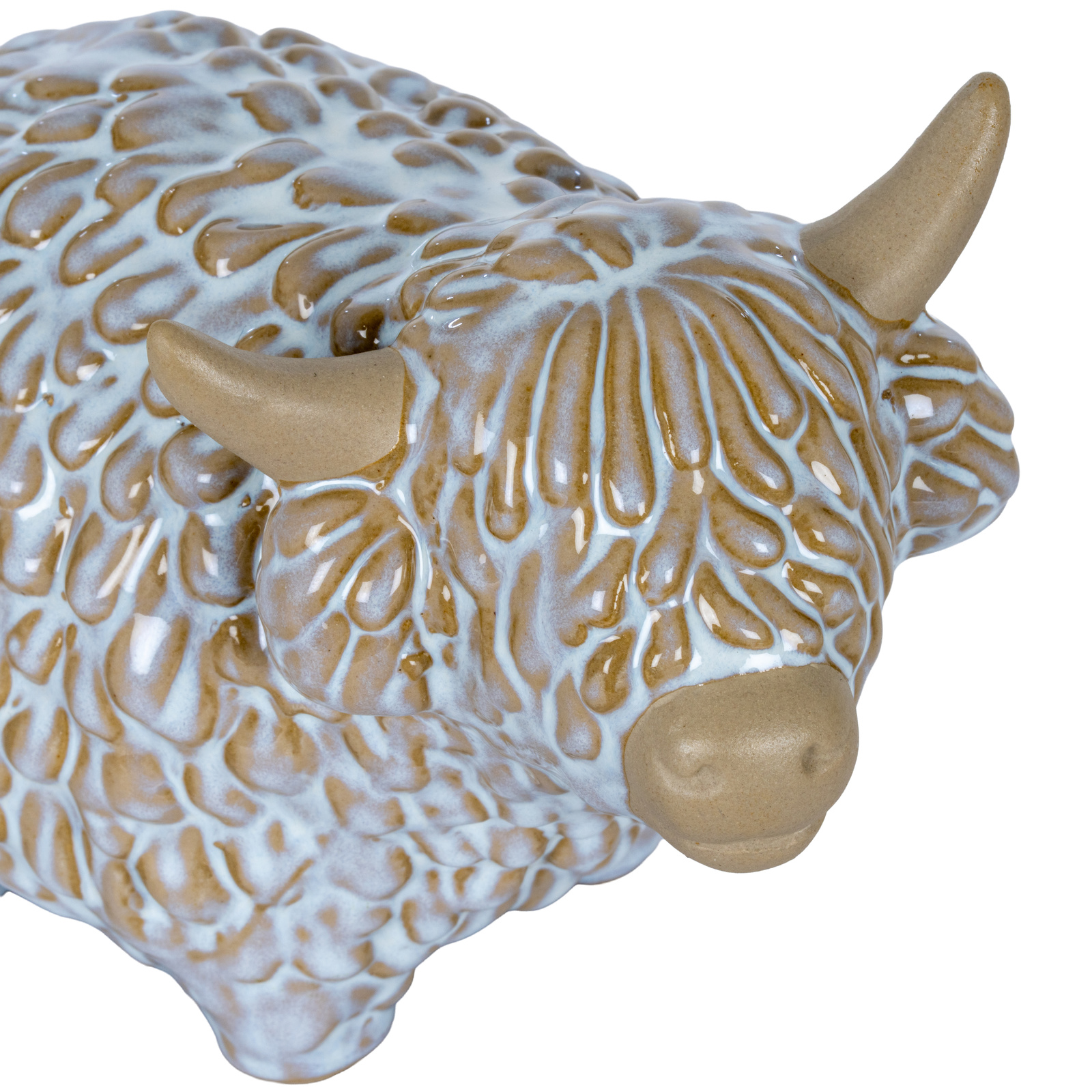 Medium Alora Ceramic Highland Cow - Image 3