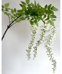 Large White Wisteria Spray