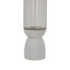 White Carved Hurricane Lantern - Image 2
