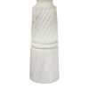 Large White Carved Candle Holder - Image 3