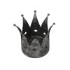 Antique Silver Crown Candle Holder - Image 2