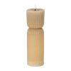 Luxe Collection Natural Glow 2.75x10 Stone Carved LED Candle