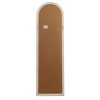 Washed Wood Tall Arched Window Mirror - Image 4