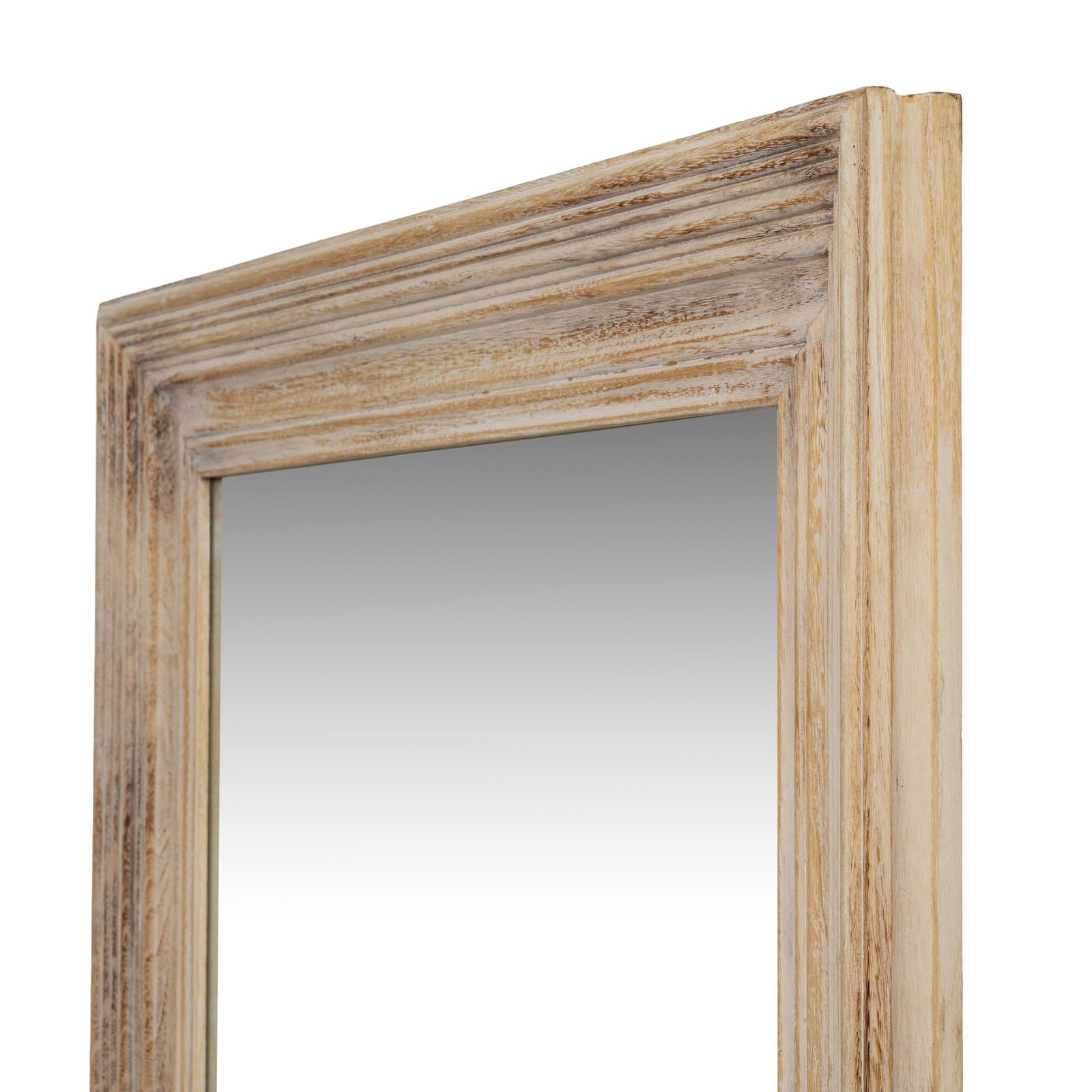 Washed Wood Framed Mirror - Image 3
