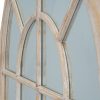Washed Wood Arched Window Mirror - Image 2