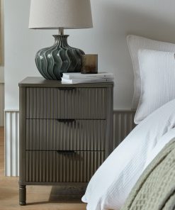 Reed Collection 3 Drawer Bedside Table