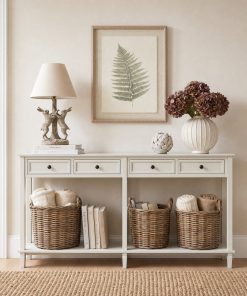Belmont Collection 4 Drawer Console