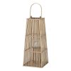 Medium Silo Wicker Lantern With Glass Holder - Image 2
